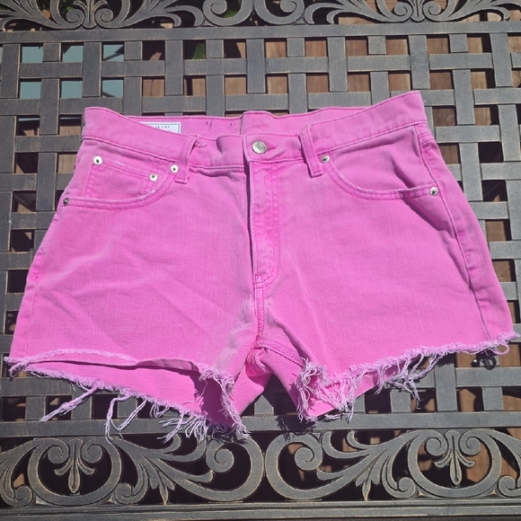 GAP Hot Pink Jean Shorts - Picture 1 of 5